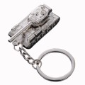 Men Car Pendant Personalized Tank World Model Keychain(Tank Silver)
