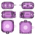 For Samsung Galaxy Buds Live/Pro/2 Magnetic Switch Bluetooth Earphone Protective Cover(Purple)