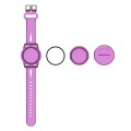 For AirTag PC+TPU Transparent Watch Strap Tracker Protective Case Anti-lost Device Cover, Color: Pur