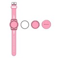 For AirTag PC+TPU Transparent Watch Strap Tracker Protective Case Anti-lost Device Cover, Color: Pin