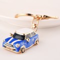Mini Car Keychain Pendant Toy Beetle Car Gift, Color: Dark Blue