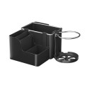 Automotive Cup Holder Tissue Organizer Car Armrest Box Storage Shelf(Black)