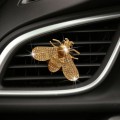 Pearl-encrusted Little Bee Car Air Conditioner Air Outlet Decoration Aromatherapy Clip, Color: 4