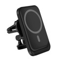Magsafe Car Air Vent Wireless Charger Cell Phone 15W Fast Charger(Black)