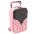 X1 Mini Trolley Case Bluetooth Speaker Retro Card Radio Portable Audio, Color: Pink