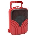 X1 Mini Trolley Case Bluetooth Speaker Retro Card Radio Portable Audio, Color: Red