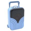X1 Mini Trolley Case Bluetooth Speaker Retro Card Radio Portable Audio, Color: Sky Blue