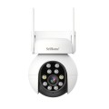 SriHome SH052B Wifi 5MP Wireless PTZ IP AI Auto Tracking Sound&Light Alarm Starlight Color Night Vis