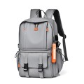 Men Business Commuting Large Capacity Travel Backpack(Grey)