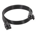 50cm For Corsair 18AWG Flat Cable Power Module Cable Graphics Card Module Cable 8Pin To 8Pin 6+2(Blo