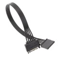 30cm Power Supply SATA 15Pin Male And Female Extension Cable Durable Hard Disk Drive Power Connectio