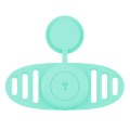 For Airtag Binaural Cover Waterproof Tracker Case Pet Collar Locator Silicone Cover, Color: Mint Gre