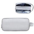 SM09 Double-layer Large Capacity Digital Accessories Storage Bag, Color: Gray