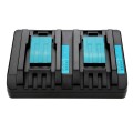 For Makita DC18RC 14.4-18V Lithium Battery Dual Charger, Specification: US Plug