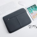 13/13.3 Inch Houndstooth Pattern Oxford Cloth Laptop Bag Waterproof Tablet Storage Bag(Dark Gray)