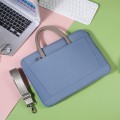 13-13.3 Inch Oxford Cloth Laptop Bag Crossbody Carrying Case Briefcase(Blue)