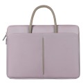 14 -14.6 Inch Oxford Cloth Laptop Bag Mens Womens Briefcase with PU Handle(Lotus Pink)