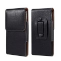 5.8 Inch  Men Vertical Mobile Phone Waist Bag Litchi Pattern Back Clip Buckle Belt Leather Case