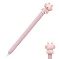 For Apple Pencil 2 AhaStyle Cartoon Dragon Pen Case Capacitive Stylus Silicone Cover(Pink)