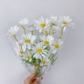 Simulated Flower Arrangement Table Ornament Picnic Photo Props, Style: 5pcs White Daisy Transparent