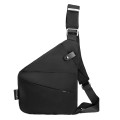 Sports Casual Men Crossbody Bag Large Capacity Multi-Pocket Single Shoulder Bag, Style: Right Should
