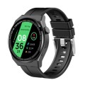 GT3Pro 1.28-Inch Health Monitoring Bluetooth Call Smart Watch With NFC, Color: Black Silicone
