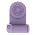 Camera Shape Bluetooth Magnetic Rotating Photo Handle Desktop Stand, Color: Dark Purple Upgraded Mod