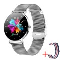 T8 1.3-inch Heart Rate/Blood Pressure/Blood Oxygen Monitoring Bluetooth Smart Watch, Color: Silver G