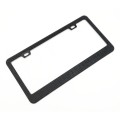 US Standard Stainless Steel License Plate Modified Frame With Diamonds, Color: Square Hole Black Dia