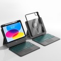 For iPad 10th Gen 10.9 Inch Rotatable Magnetic Case With Keyboard Suspended Slide Rail Protective Co