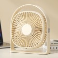Lightweight USB Charging Nightlight Desktop Fan Summer Office Student Outdoor Multifunctional Small