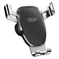 FAIK Car Cell Phone Holder Air Vent Triangle Gravity Sensor Car Phone Bracket, Color: Silver Frosted