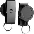 ABS  Material 360 Degree Rotatable Heavy Duty Retractable Keychain with Belt Clip