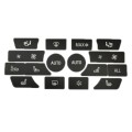 For BMW 5 Series/7 Series/X5/C6/F10/F01/F15 Air Conditioning Button Repair Sticker, Style: C 16pcs N