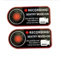 For Tesla Model 3/Y/S/X Sentry Mode Warning Sticker(English)