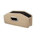 Auto Seatback Organizer Tissue Bag Car Rear Drainage Cup Holder(Beige)