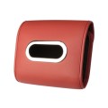 Auto Armrest Tissue Box Car Seat Back Hanging Napkin Pack Cover(Wine Red)