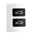 2pcs For BMW 3/5/7 Series Car Trunk Switch Repair Sticker