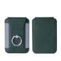 Magsafe Card Holder with Ring Elastic Wallet For iPhone 15/14/13/12 Series(Dark Night Green)