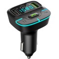 Car Bluetooth MP3 Player Ambient Light Charger(Black)
