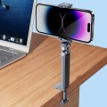 360 Degree Rotating Folding Mobile Phone Screen Stand Multi-angle Adjustable Selfie Stick(Grey)