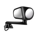 Car Auxiliary Mirror Multi-Function Wide-Angle Rear View Reversing Mirror(Black Right)