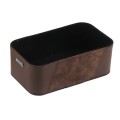 Car Multifunctional Dashboard Armrest Box Water Cup Storage Box, Color: Large Brown