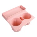 For Tesla Model3/Y Central Water Cup Limiter Silicone Coaster(Pink)