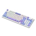 XUNSVFOX K94 Wireless Bluetooth Dual Mode Mechanical Keyboard Gaming Office Laptop Keyboard(Sea Salt