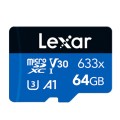 Lexar 633x 64GB High-speed Driving Recorder Dedicated Mobile Phone Memory Card DVR TF Card