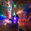 Solar Powered Butterfly Fiber Optic Fairy String Waterproof Christmas Outdoor Garden Holiday Lights,