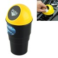 Universal Car Trash Bin Car Garbage Can Rubbish Dust Case Holder Bin Automobile Storage Bucket(Yello
