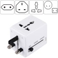 World-Wide Universal Travel Concealable Plugs Adapter with & Built-in Dual USB Ports Charger for US,