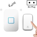 CACAZI FA88 Self-Powered Smart Home Wireless Doorbell, EU Plug(White)